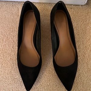 Black ASOS low heeled shoes